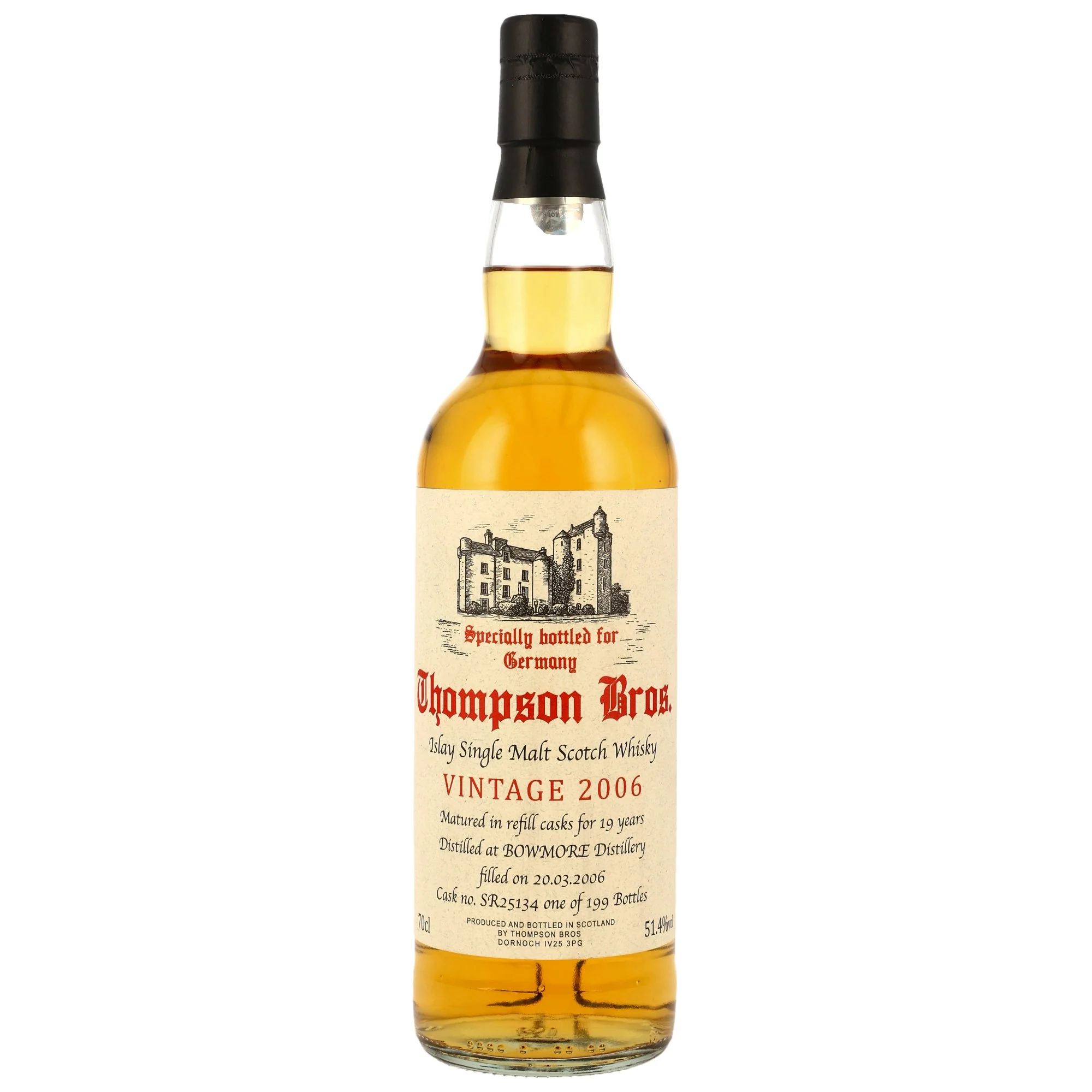 Bowmore 19 Jahre 2006 Thompson Bros. 51,4% 0,7l