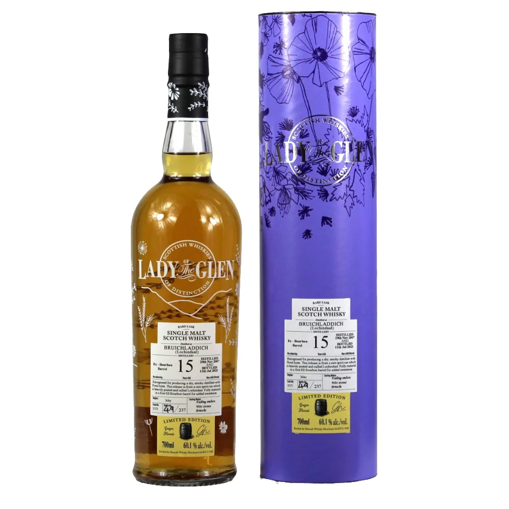 Bruichladdich (Lochindaal) 15 Jahre Lady of the Glen Cask #3371 60,1% 0,7l