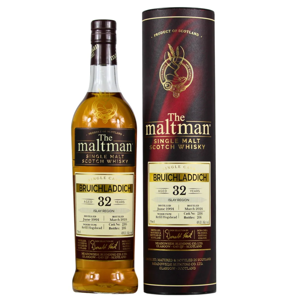 Bruichladdich 32 Jahre 1991/2024 The Maltman Single Cask #2306 59,3% 0,7l