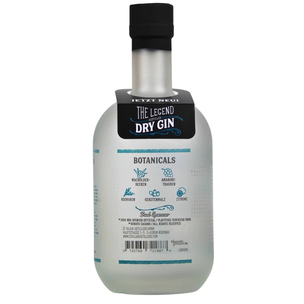 Bud Spencer The Legend Dry Gin 41,3% 0,7l - Image 2