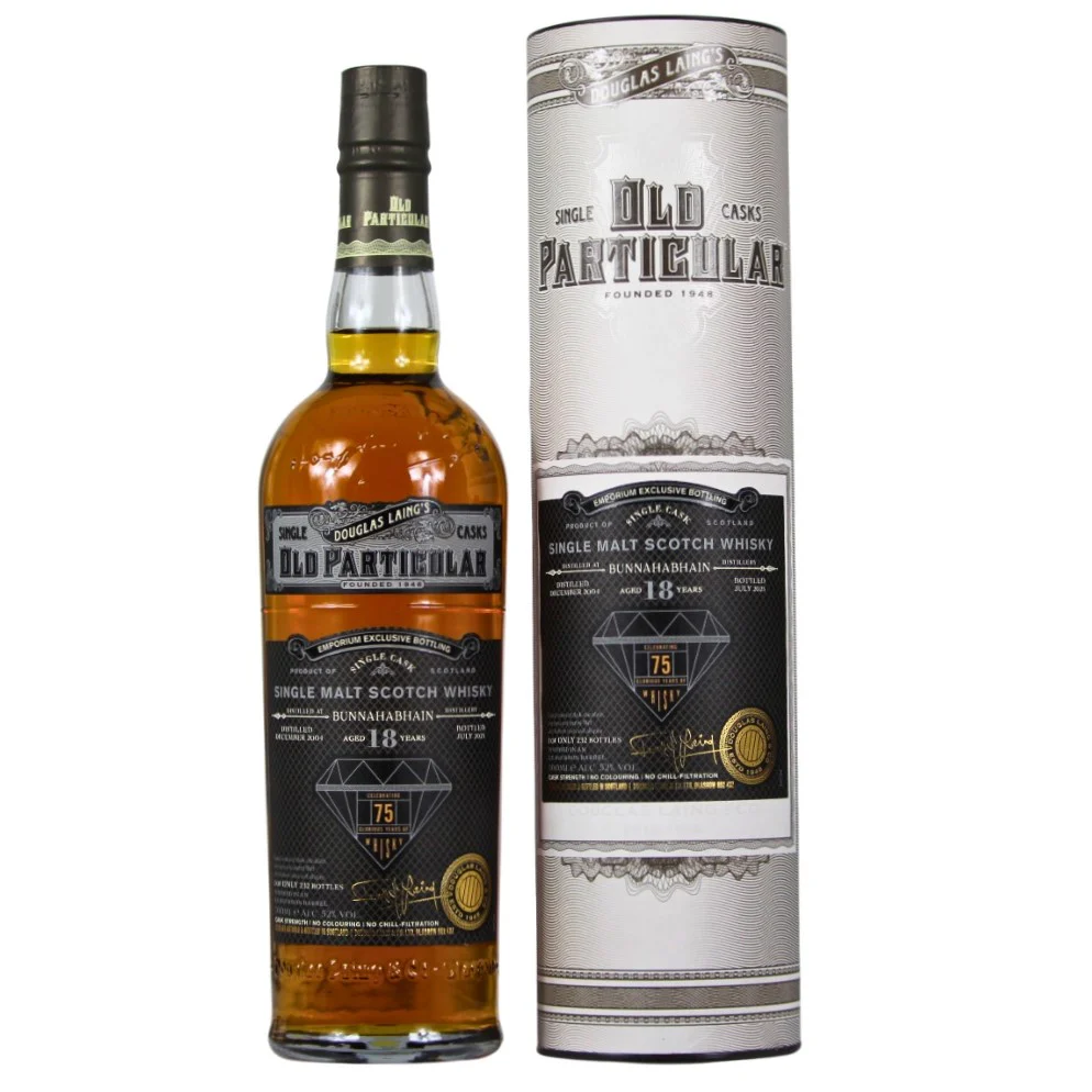 Bunnahabhain 18 Jahre Old Particular 75 Glorious Years of Whisky 52% 0,7l