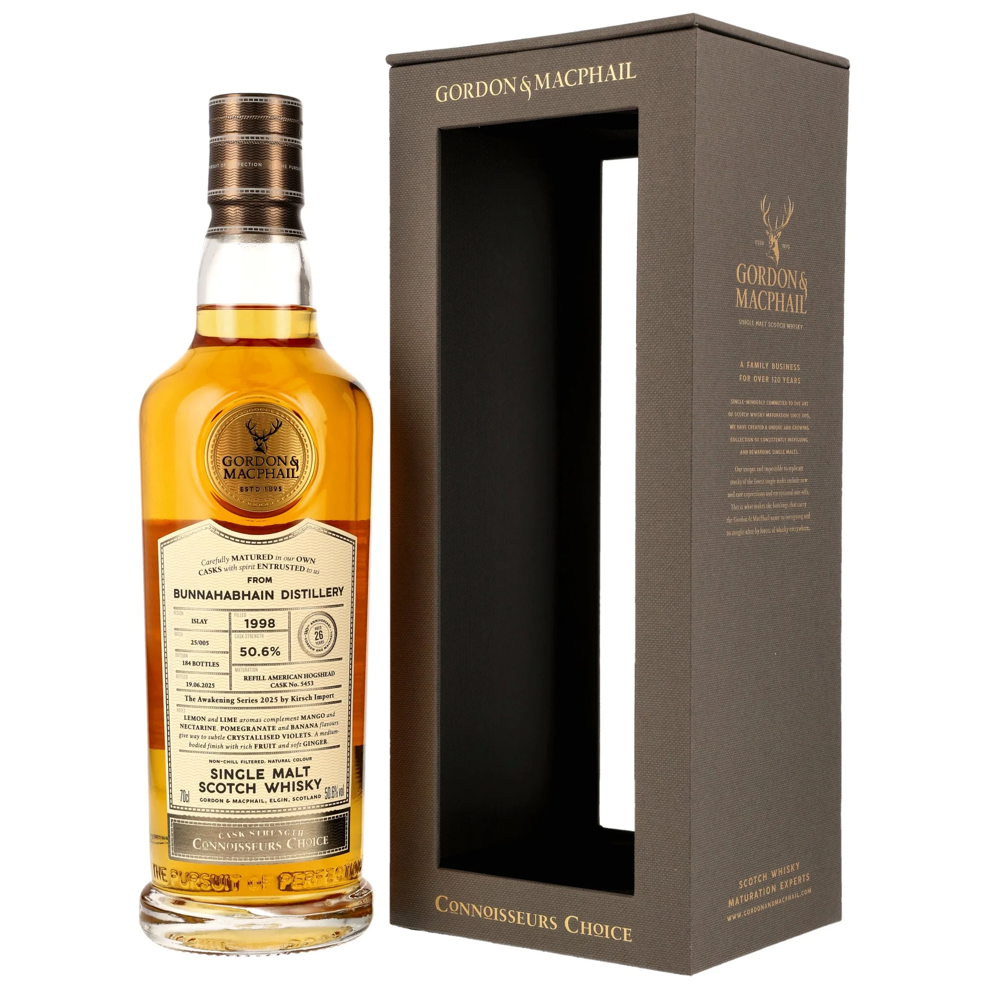 Bunnahabhain 1998/2025 CC CS #5453 Awakening Series Gordon & MacPhail 50,6% 0,7l