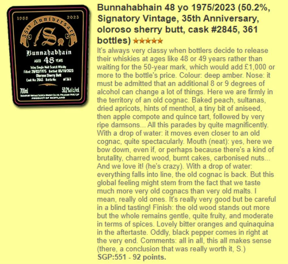 Bunnahabhain 48 Jahre SV 35th Anniversary Cask 2845 50,2% 0,7l - Image 5