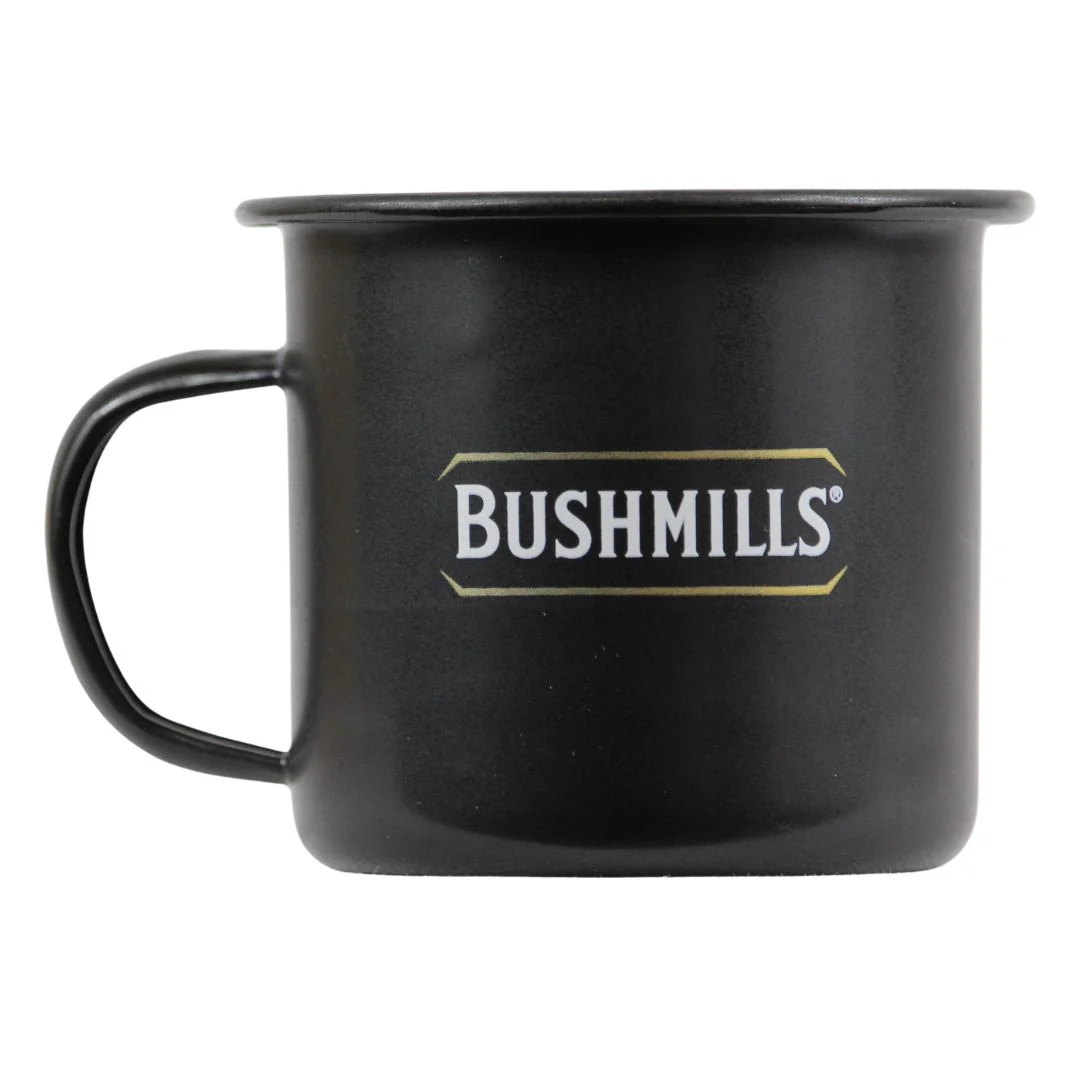 Bushmills Emaille Tasse mit Aufdruck