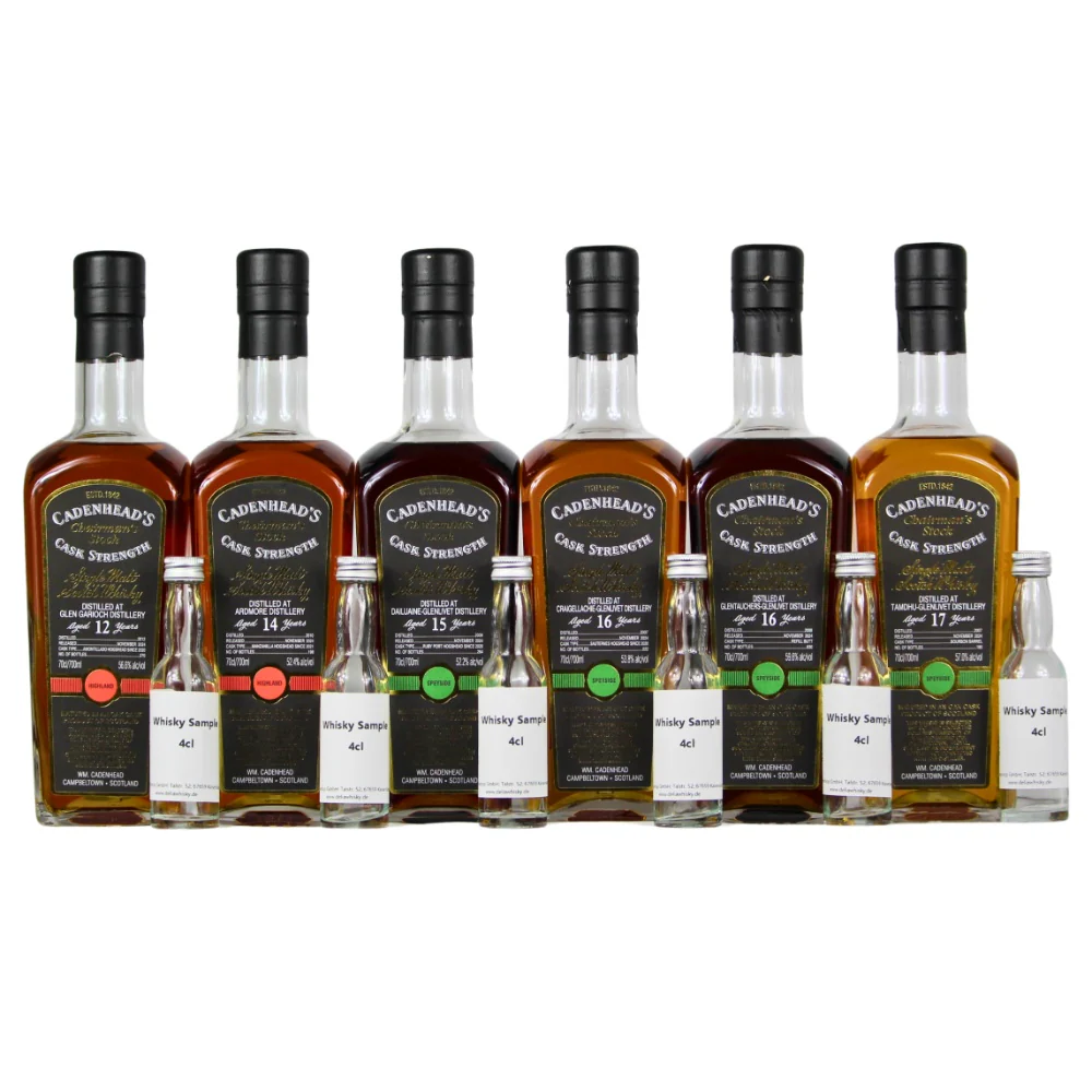 Cadenhead's Chairman's Stock Sampleset ~55,3% 6x4cl