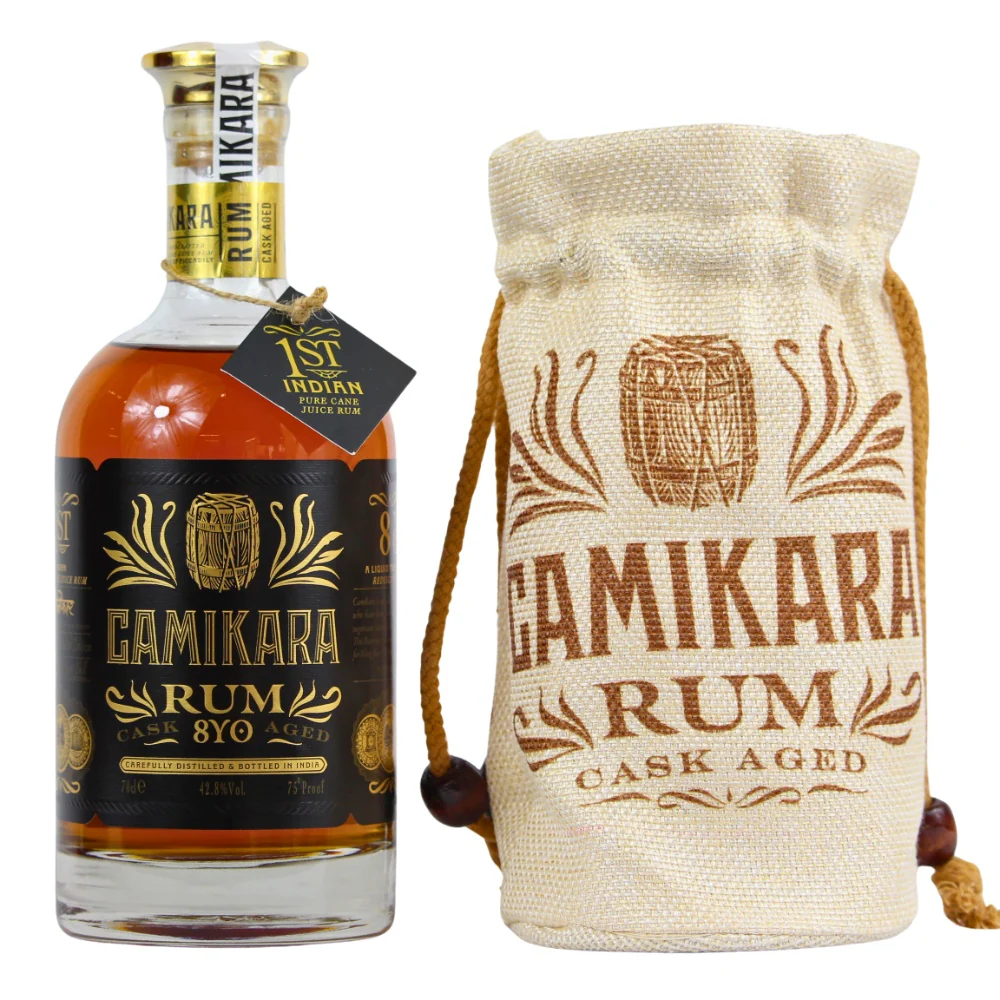 Camikara 8 Jahre Indian Pure Cane Juice Rum 42,8% 0,7l