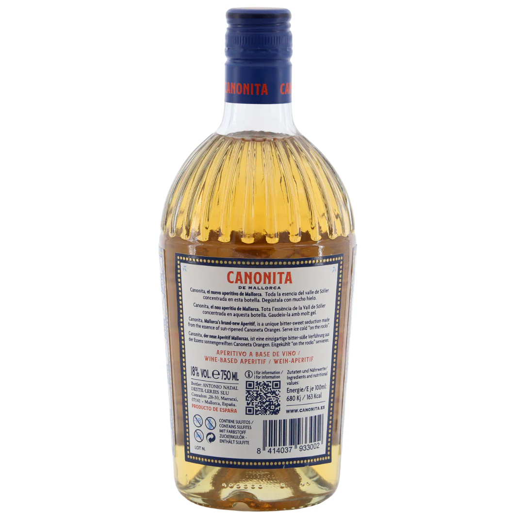 Canonita de Mallorca Aperitivo de Naranjas 18% 0,75l - Image 2