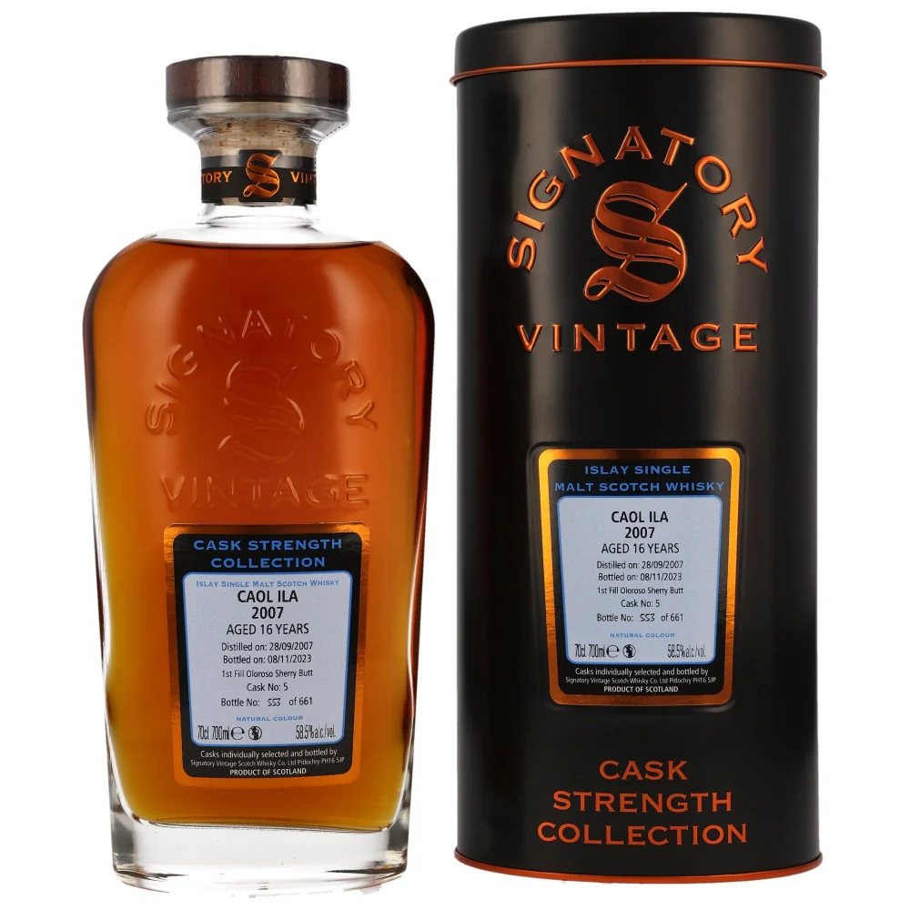Caol Ila 16 Jahre Cask Strength Collection SV Sherry Cask #5 58,5% 0,7l