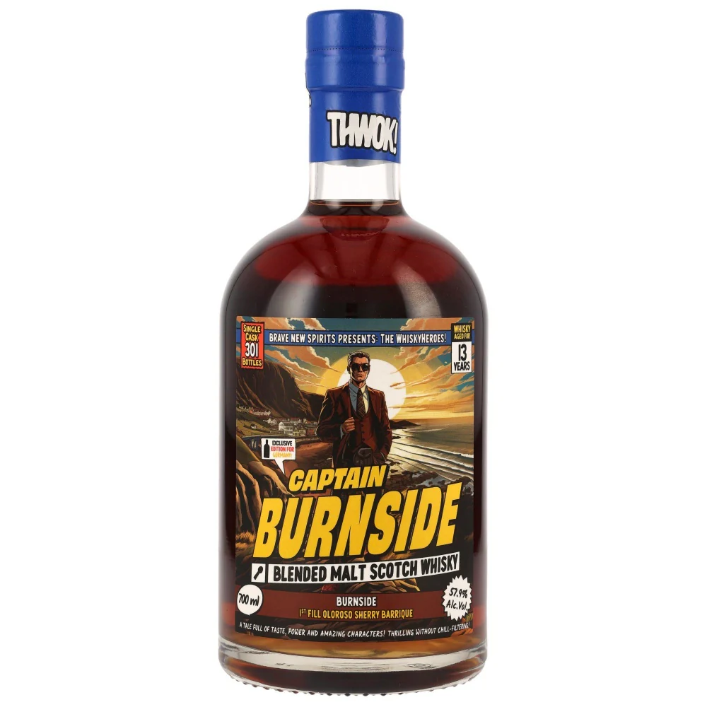 Captain Burnside 13 Jahre Whisky Heroes Exclusive for Germany 57,9% 0,7l