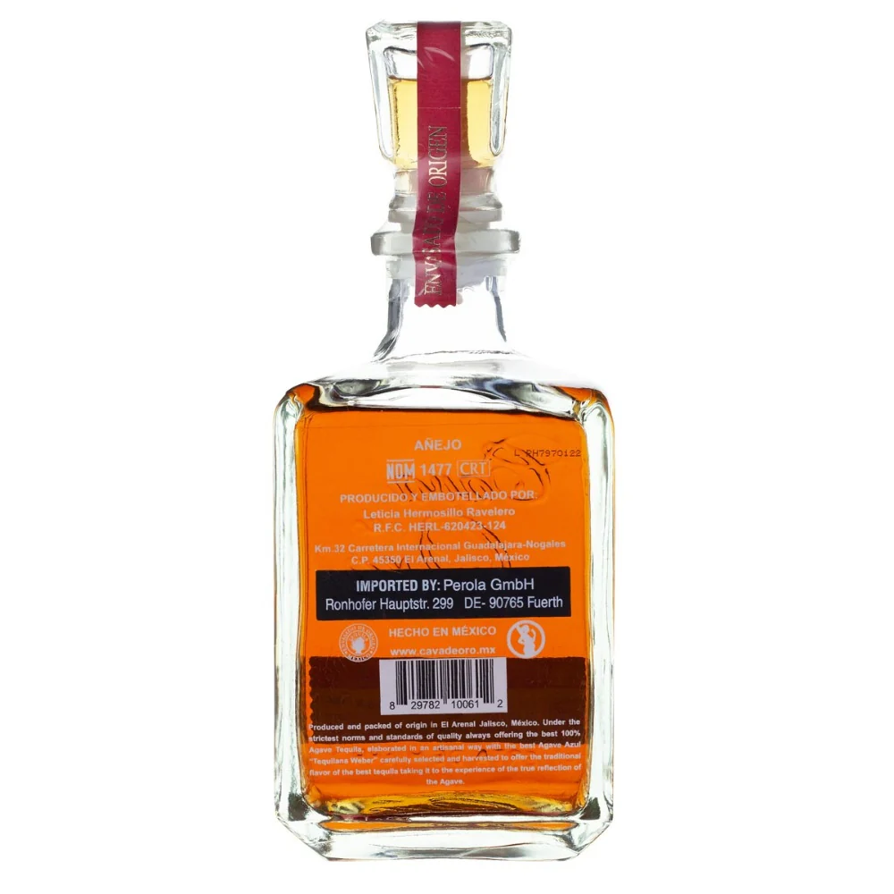 Cava de Oro Tequila Añejo 100% De Agave 40% 0,7l - Image 2