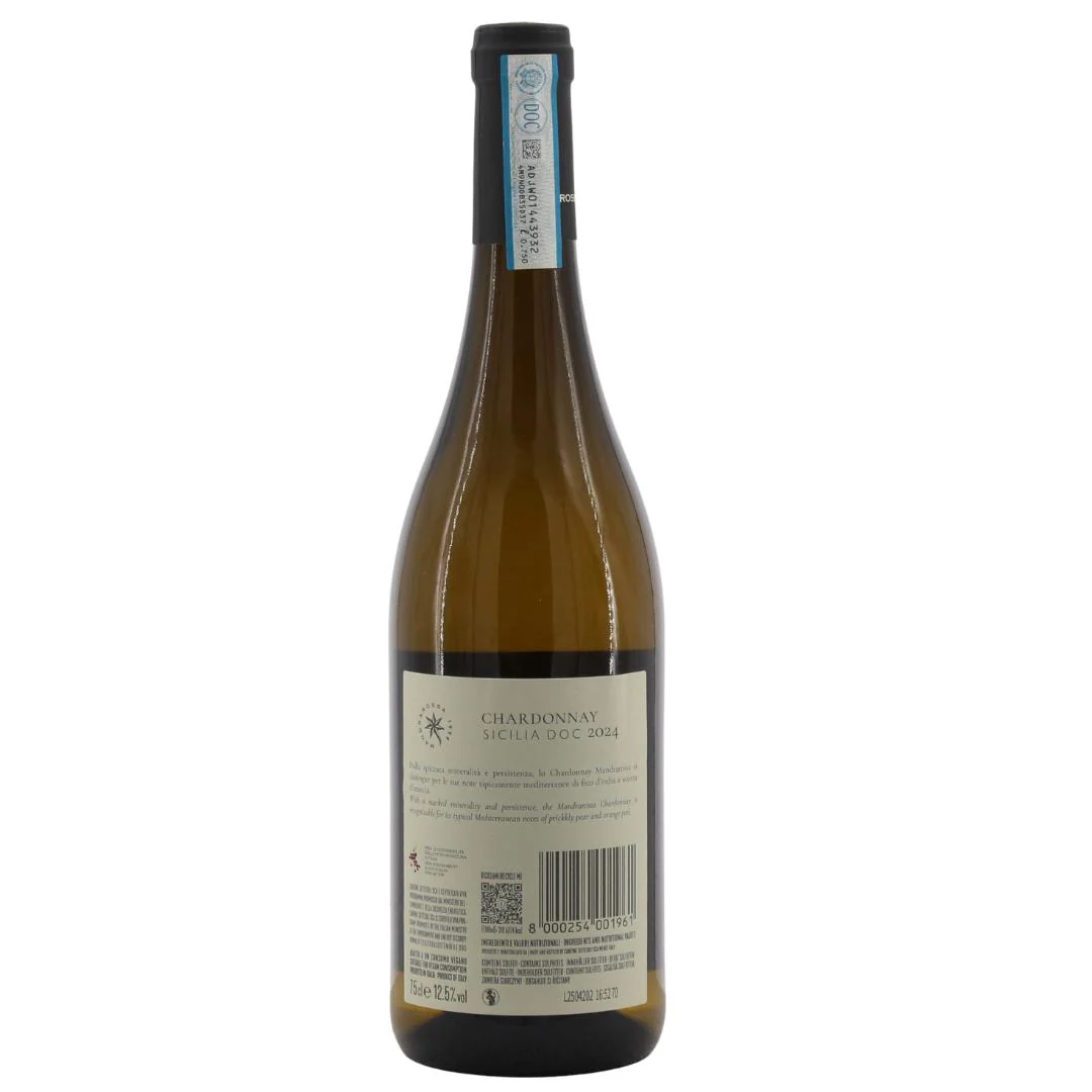 Chardonnay Sicilia DOC Vendemmia 2024 Mandrarossa 12,5% 0,75l - Image 2