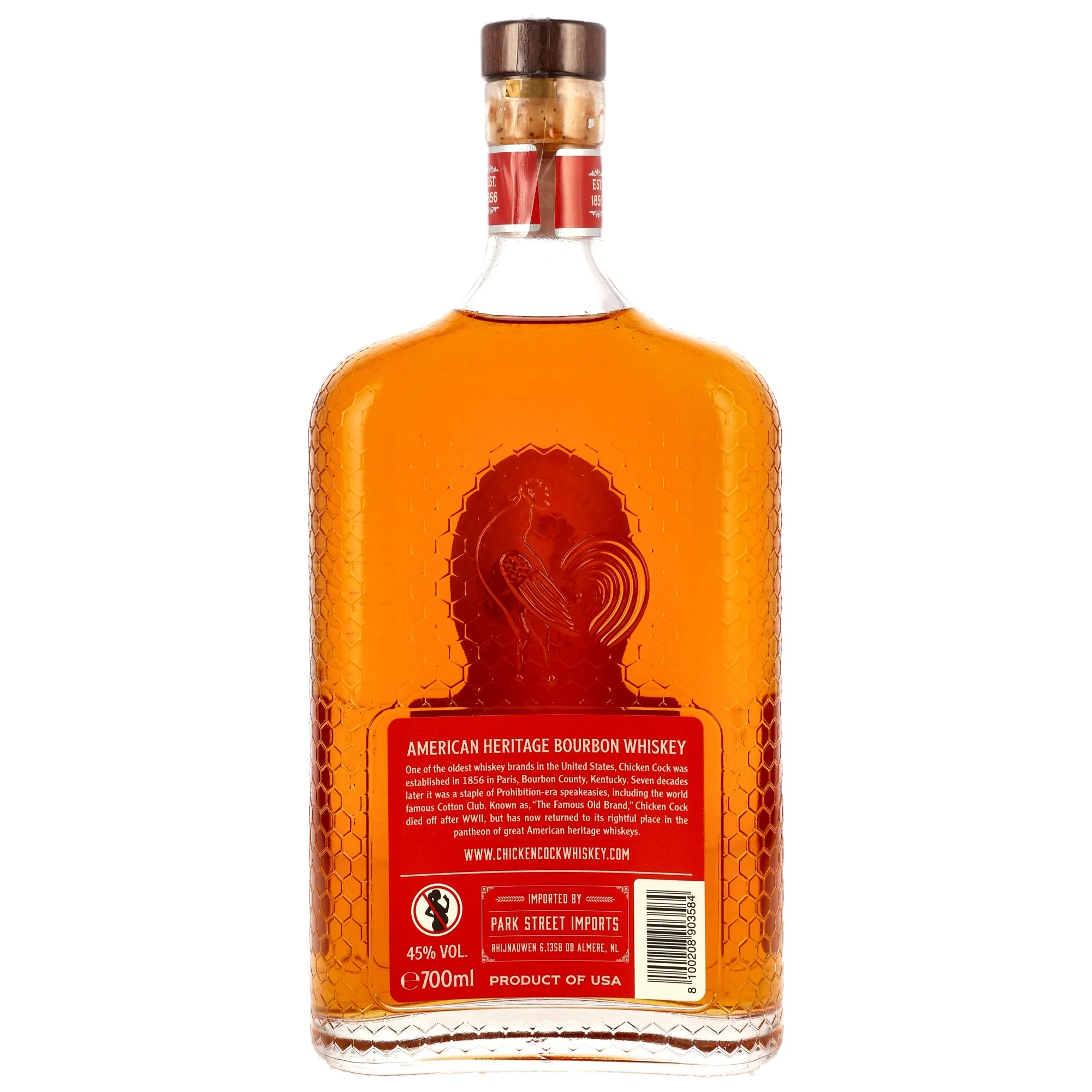 Chicken Cock Bourbon Whiskey 45% 0,7l - Image 2