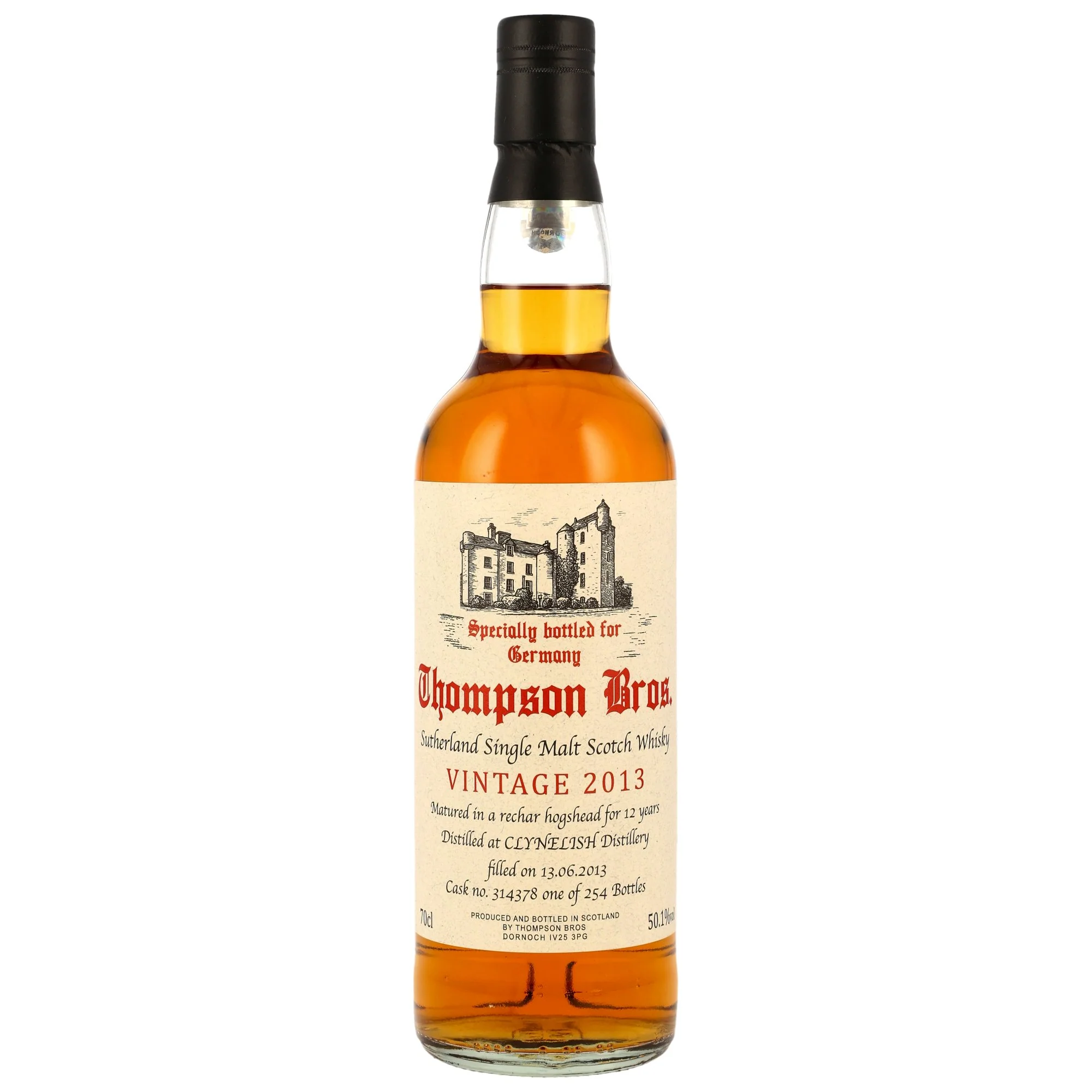 Clynelish 12 Jahre Rechar Hogshead Thompson Bros. 50,1% 0,7l