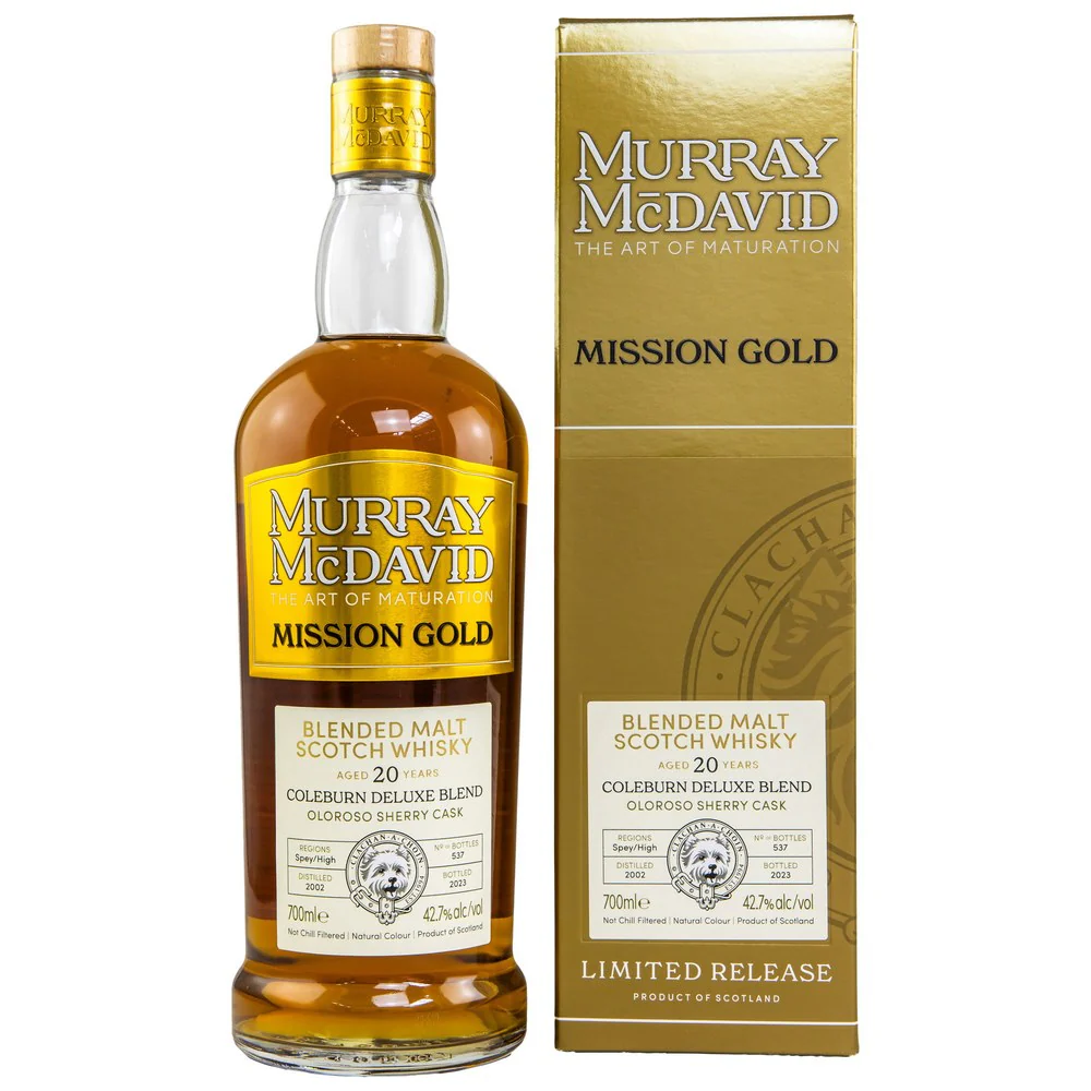 Coleburn Deluxe Blend 20 Jahre 2002/2023 - Blended Malt Scotch Whisky - Murray McDavid 42,7% 0,7l