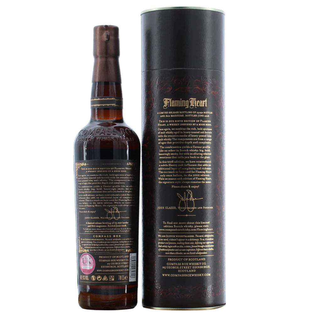 Compass Box Flaming Heart Edition 2018 Blended Malt  48,9% 0,7l - Image 2
