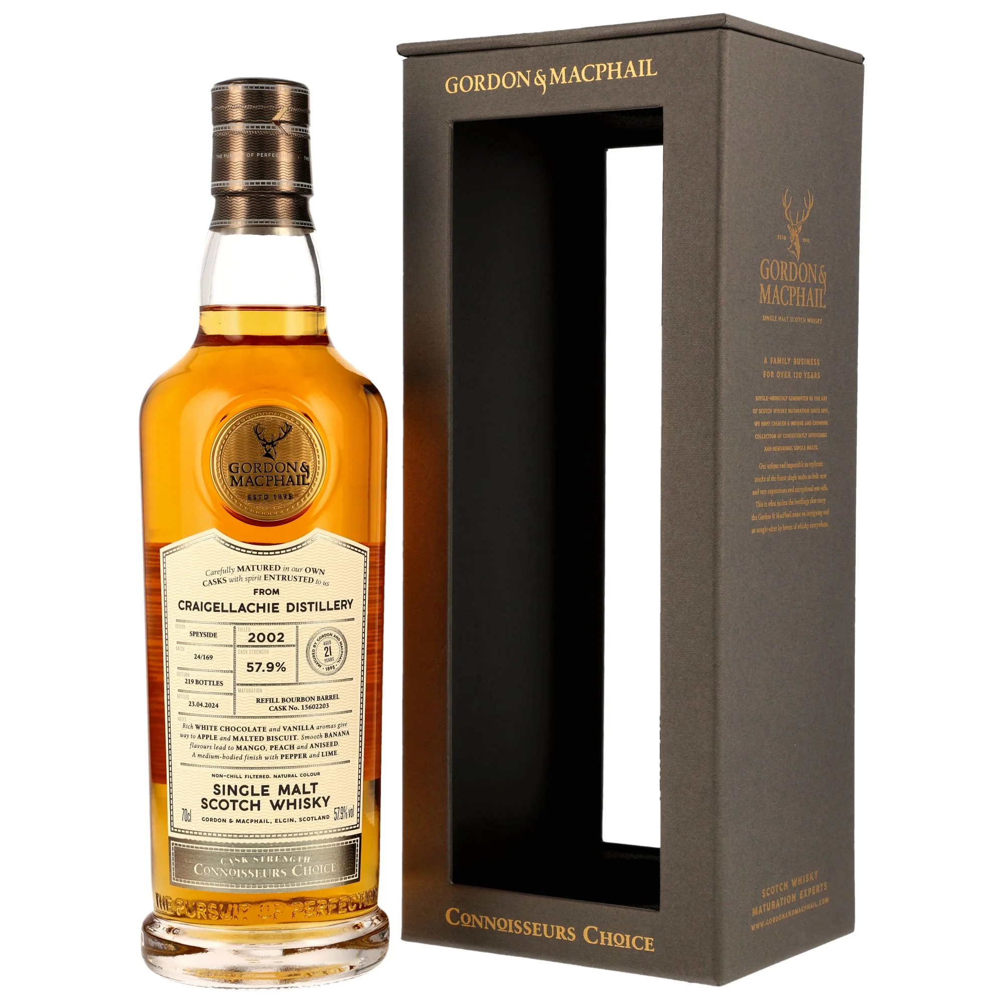 Craigellachie 21 Jahre 2002/2024 Gordon & MacPhail Conoisseurs Choice 57,9% 0,7l