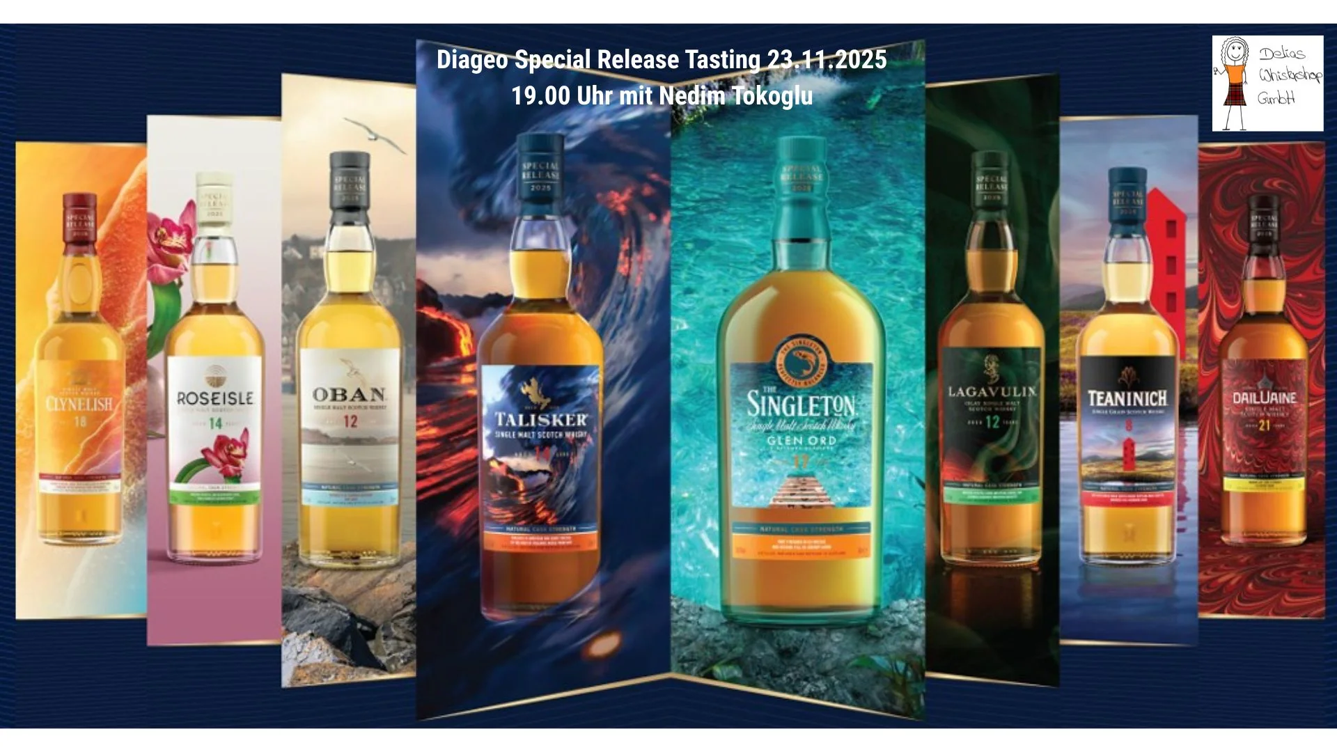 Diageo Special Releases 2025 Tasting mit Nedim Tokoglu - 8 Drams 21.11. um 19 Uhr
