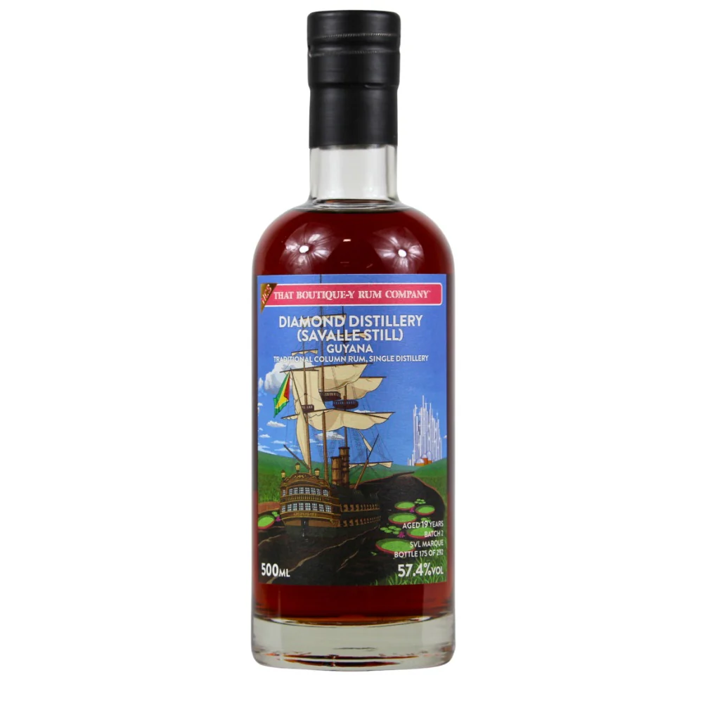 Diamond Distillery 19 Jahre Guyana Rum Batch 2 SVL Marque 57,4% 0,5l