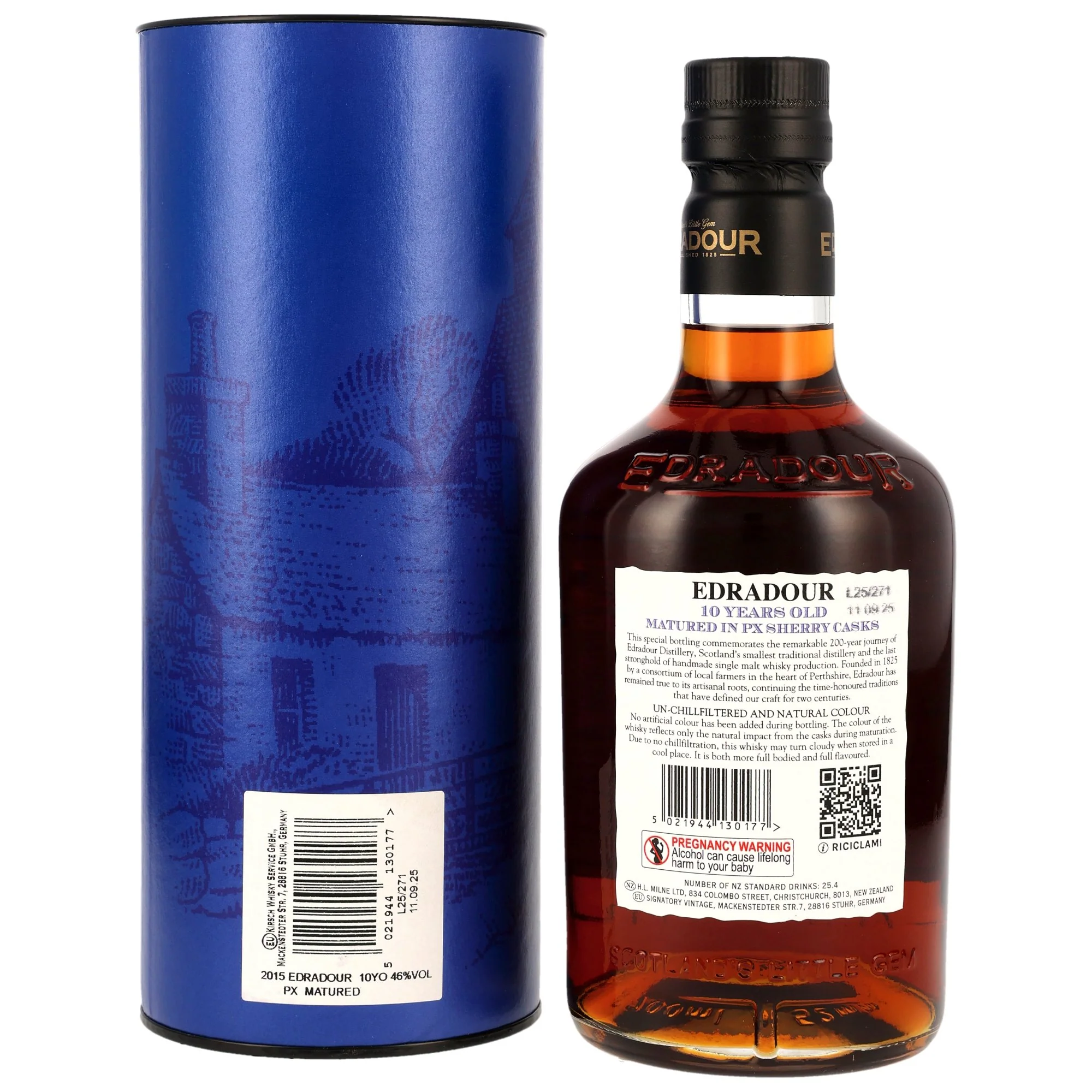 Edradour 10 Jahre 2015/2025 PX Sherry Casks 200th Anniversary 46% 0,7l - Image 2
