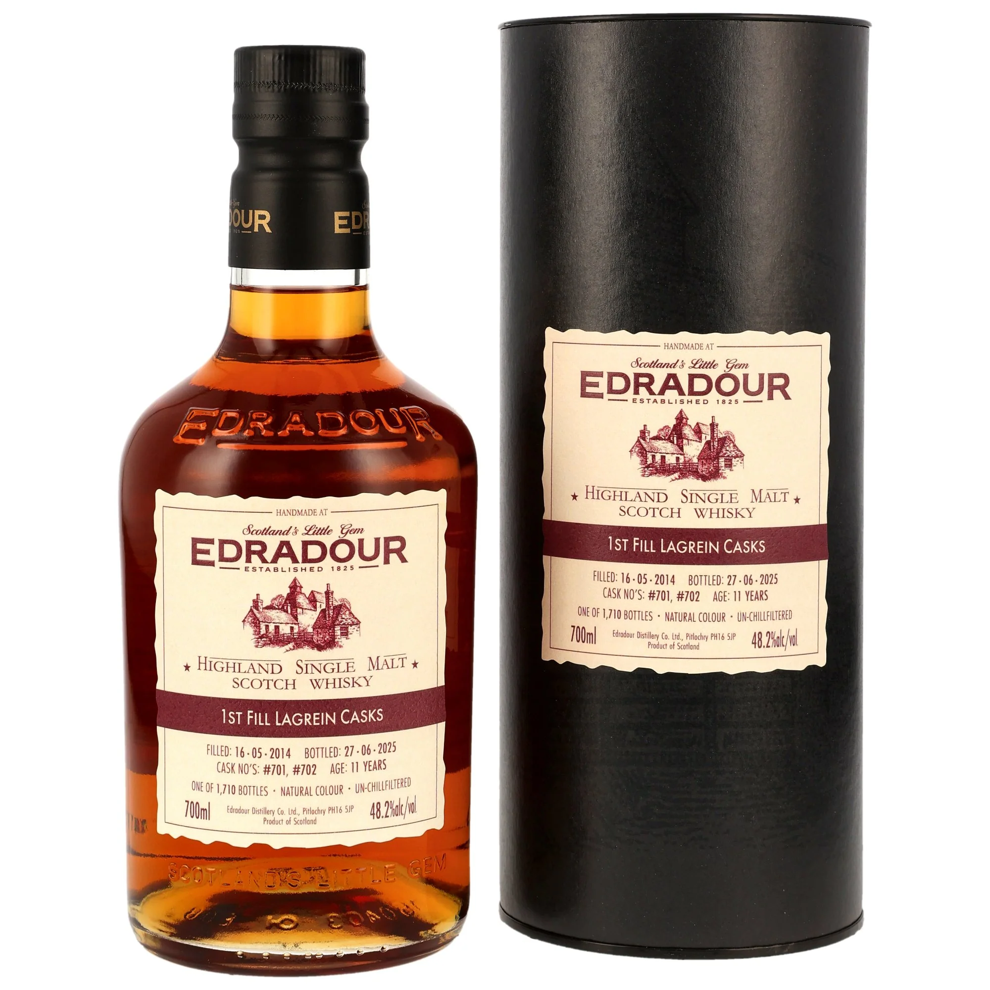 Edradour 11 Jahre 2014/2025 1st Fill Lagrein Casks 48,2% 0,7l