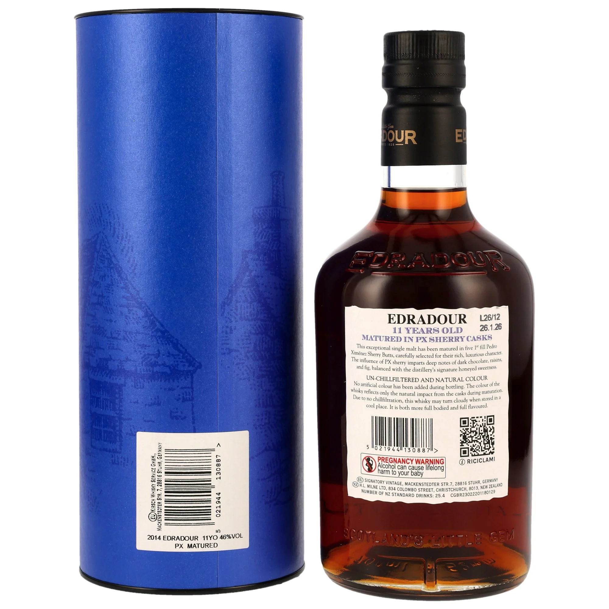 Edradour 11 Jahre 2014/2026 1st Fill PX Sherry Casks 200th Anniversary 46% 0,7l - Image 2