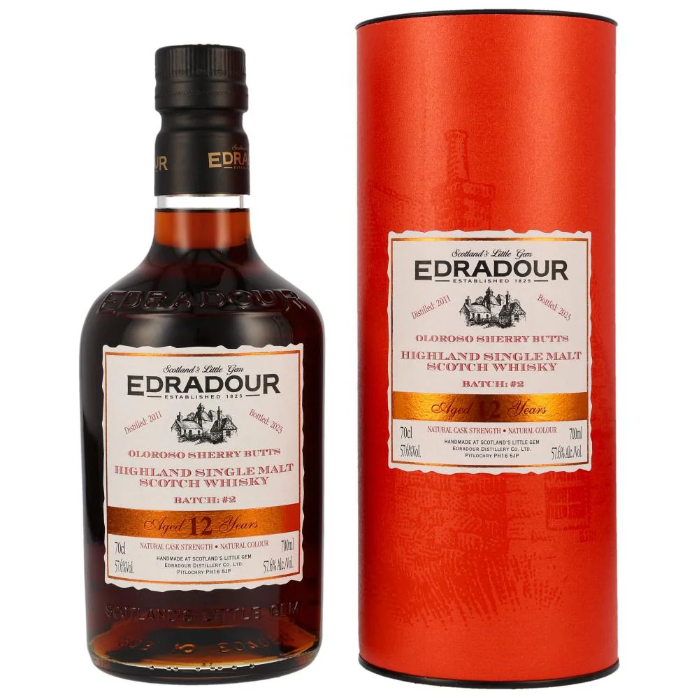 Edradour 12 Jahre 2011/2023 Cask Strength Batch #2 57,6% 0,7l