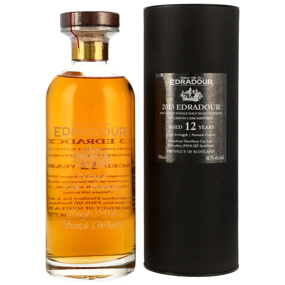 Edradour 12 Jahre 2013/2025 - Natural Cask Strength - Ibisco Bourbon 60,7% 0,7l