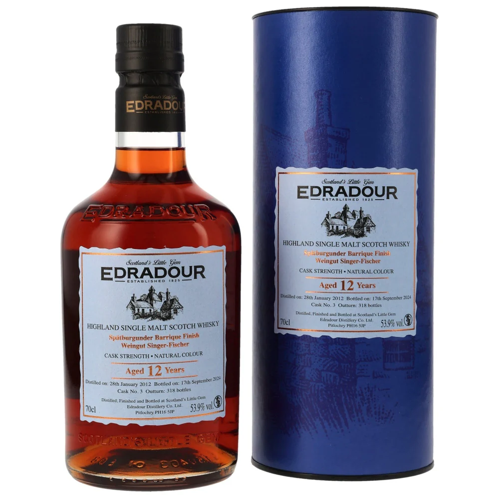 Edradour 12 Jahre Singer-Fischer Spätburgunder Barrique #3 53,9% 0,7l