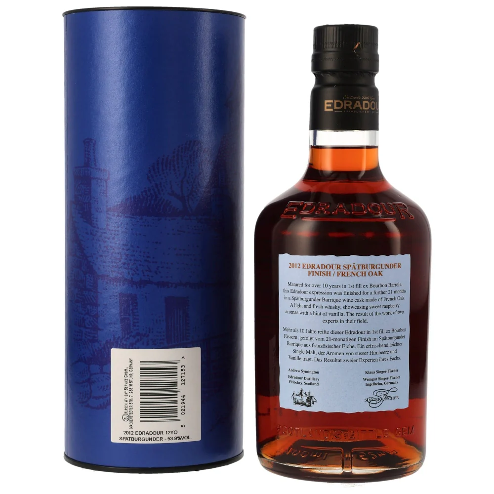 Edradour 12 Jahre Singer-Fischer Spätburgunder Barrique #3 53,9% 0,7l - Image 2