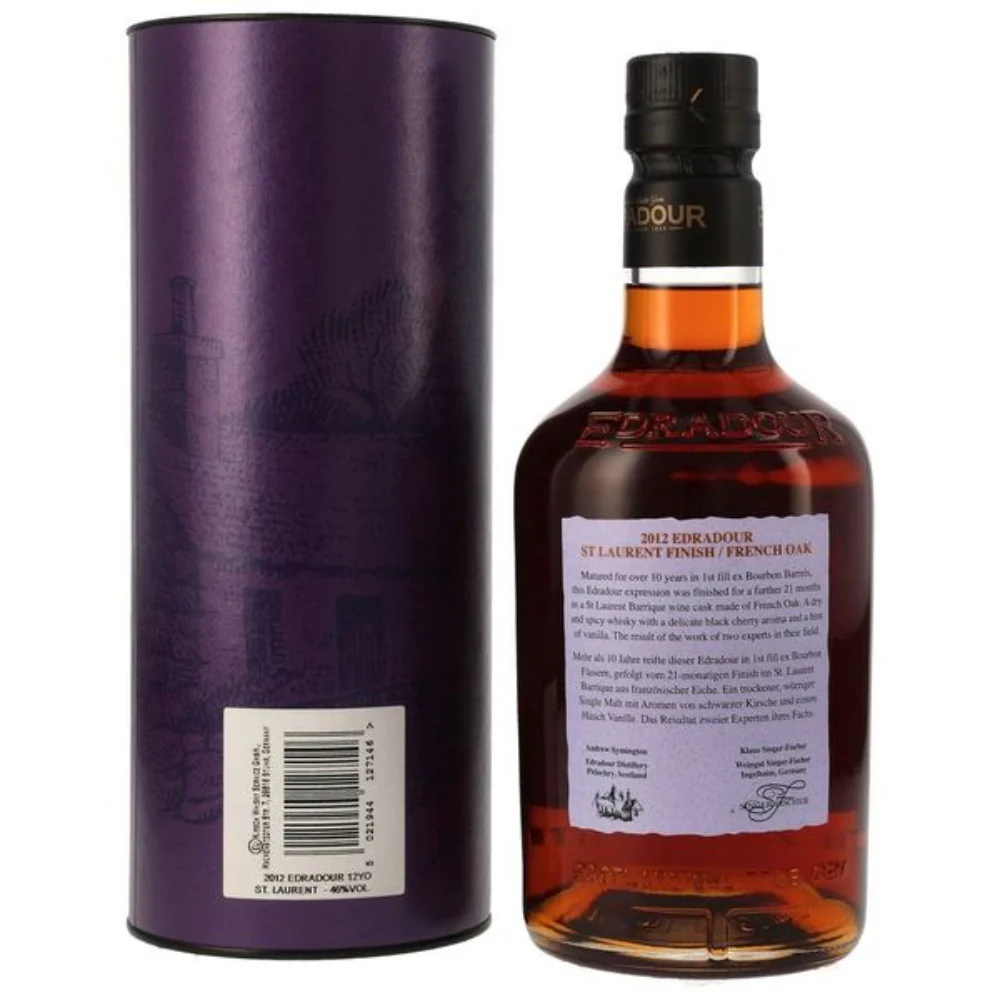 Edradour 12 Jahre Singer-Fischer St. Laurent Barrique #1 46% 0,7l - Image 2
