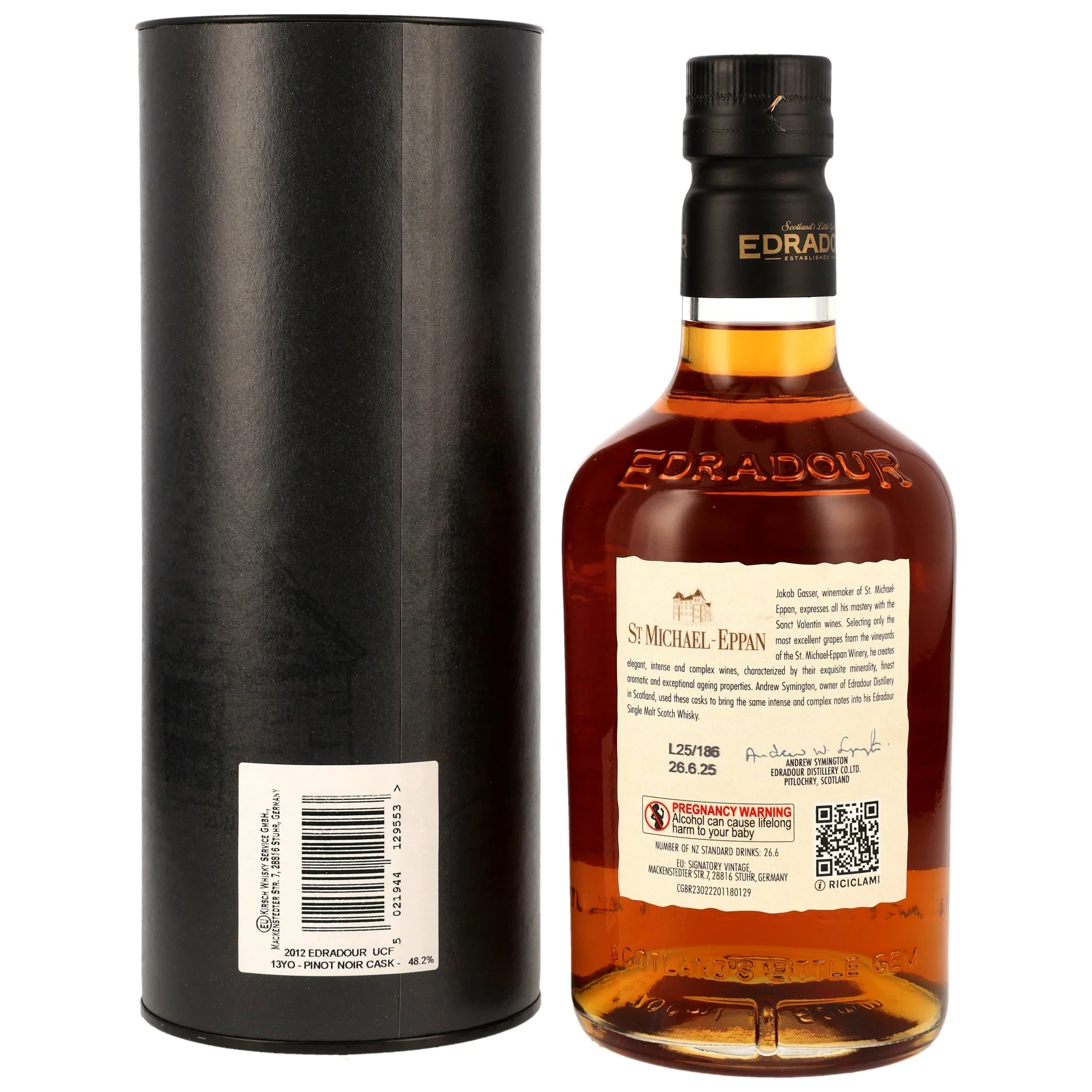 Edradour 13 Jahre 2012/2025 1st Fill Pinot Noir Cask #715 48,2% 0,7l - Image 2
