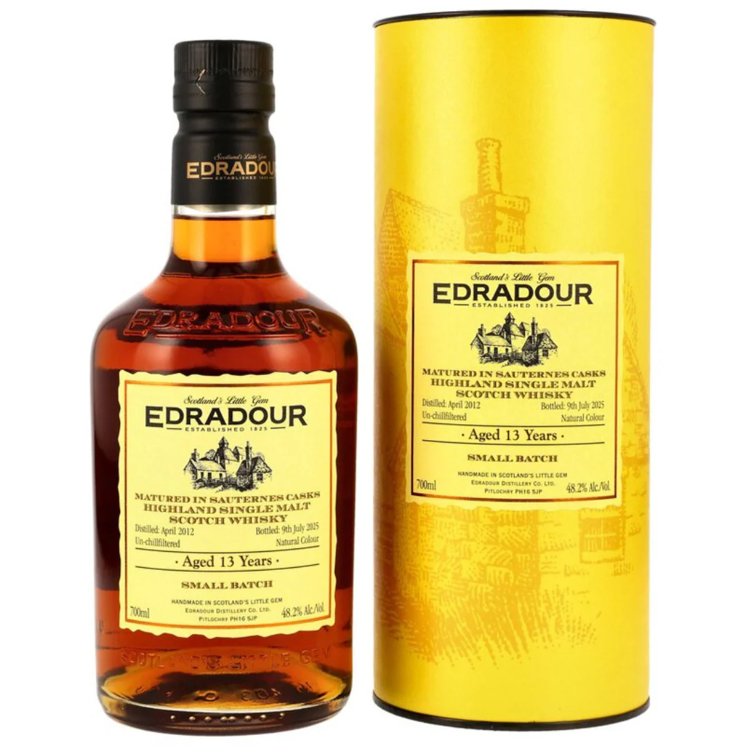 Edradour 2012/2025 13 Jahre 1st Fill Sauternes Hogsheads #168, 169, 171, 172, 173, 174 Small Batch 48,2% 0,7l