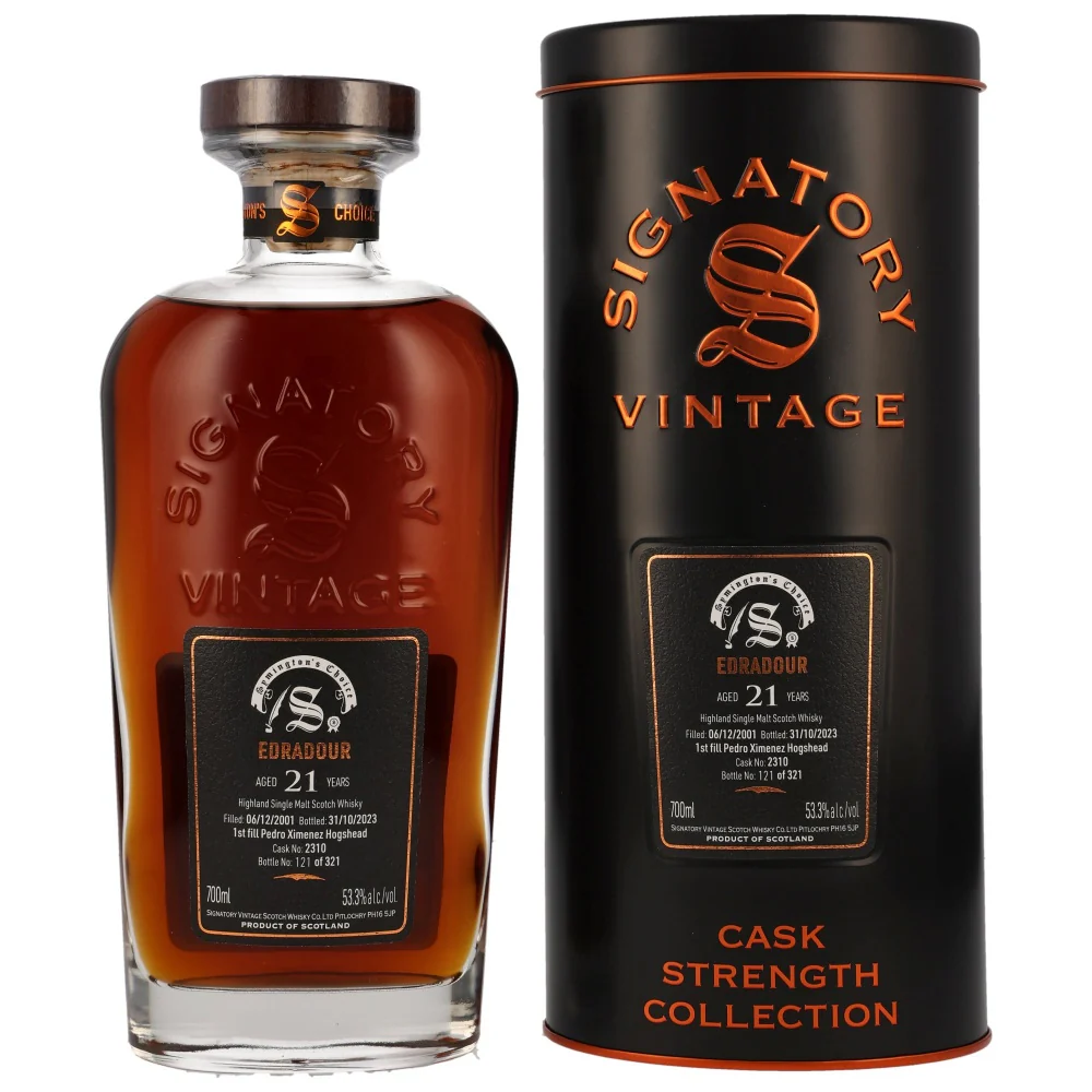 Edradour 21 Jahre Symingtons Choice SV PX Hogshead #2310 53,3% 0,7l