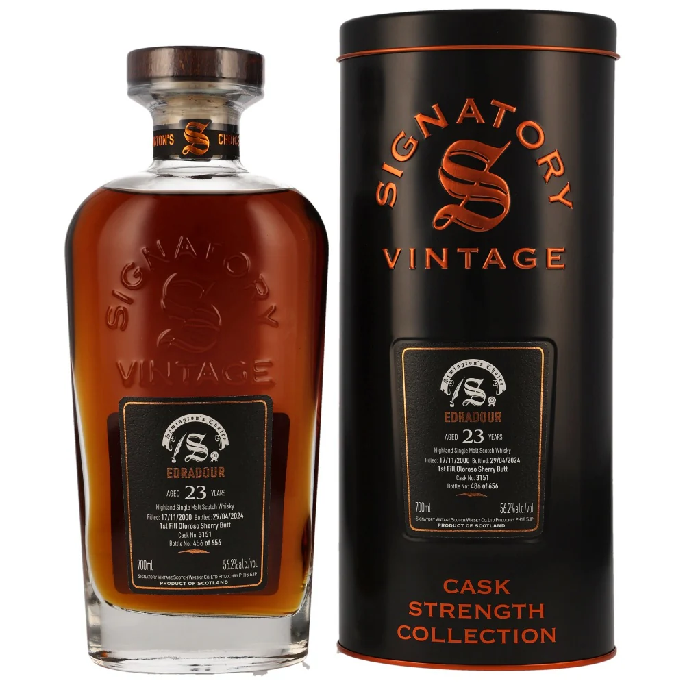 Edradour 23 Jahre 2000/2024 Sherry Butt #3151 SV 56,2% 0,7l
