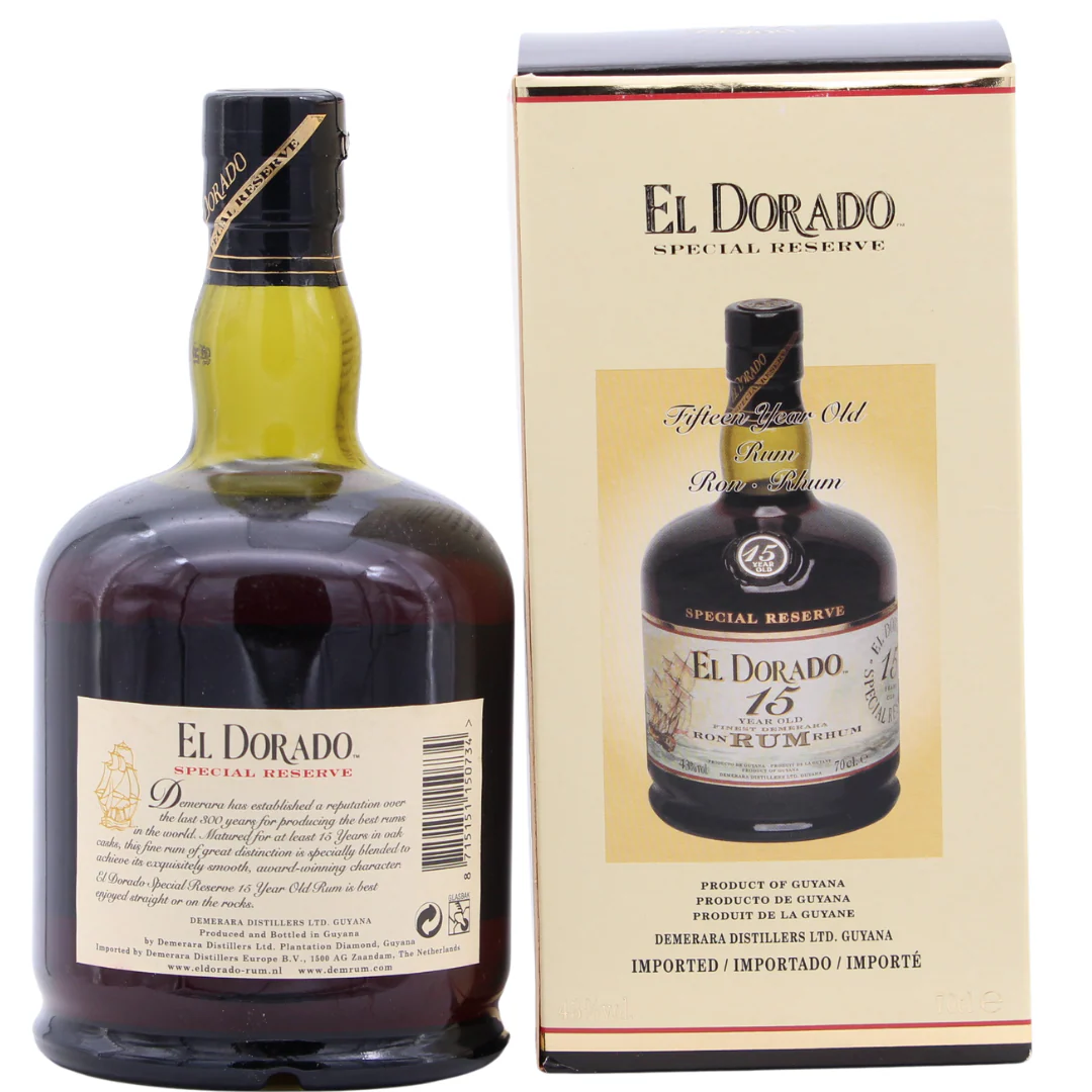 El Dorado Rum 15 Jahre Special Reserve 43% 0,7l - Image 2