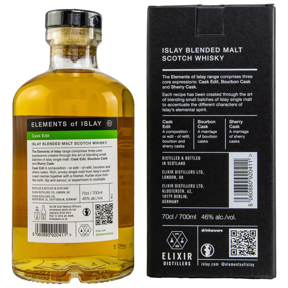 Elements of Islay Cask Edit Blended Malt 46% 0,7l - Image 2