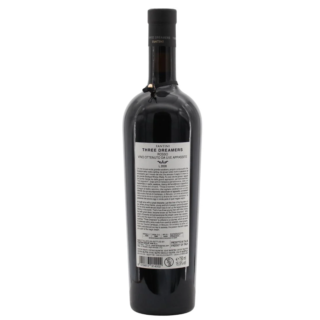 Fantini Three Dreamers Montepulciano Appassimento 16,5% 0,75l - Image 2