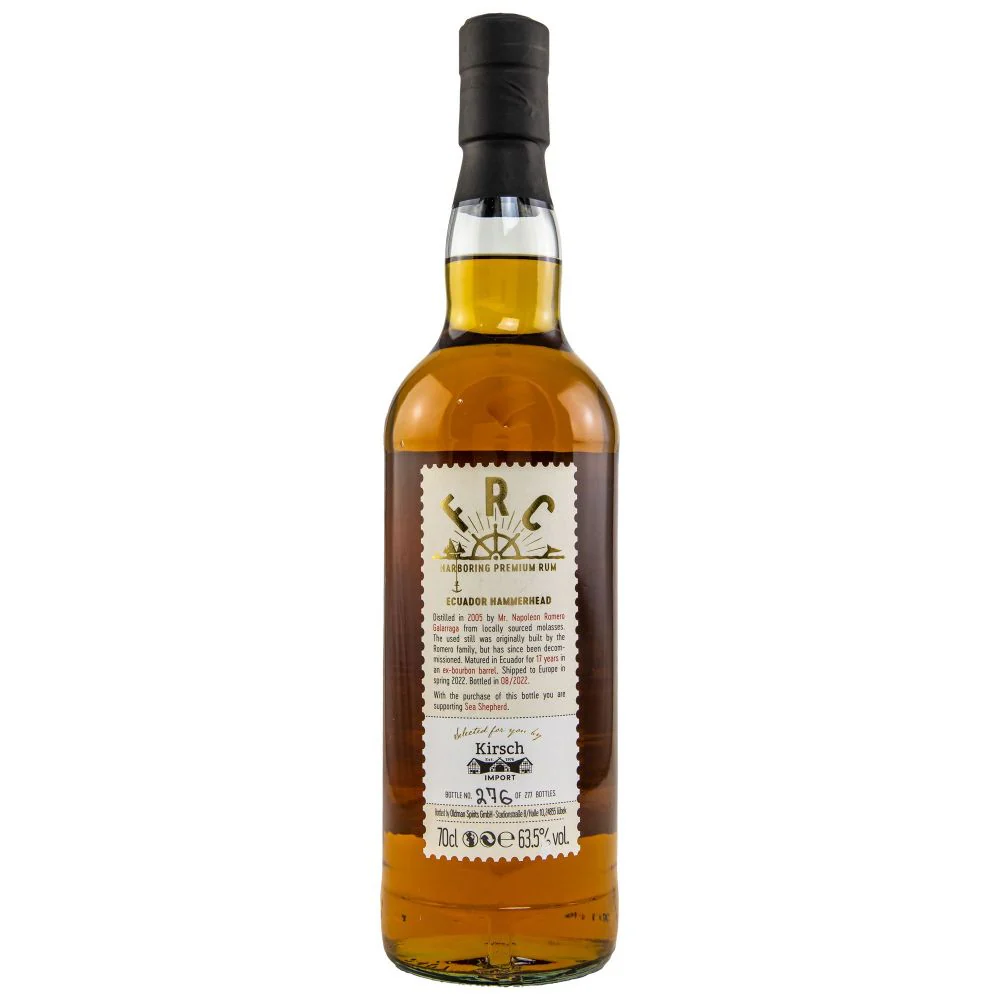 FRC Ecuador Hammerhead Rum 17 Jahre 2005 Sea Shepherd 63,5% 0,7l - Image 2