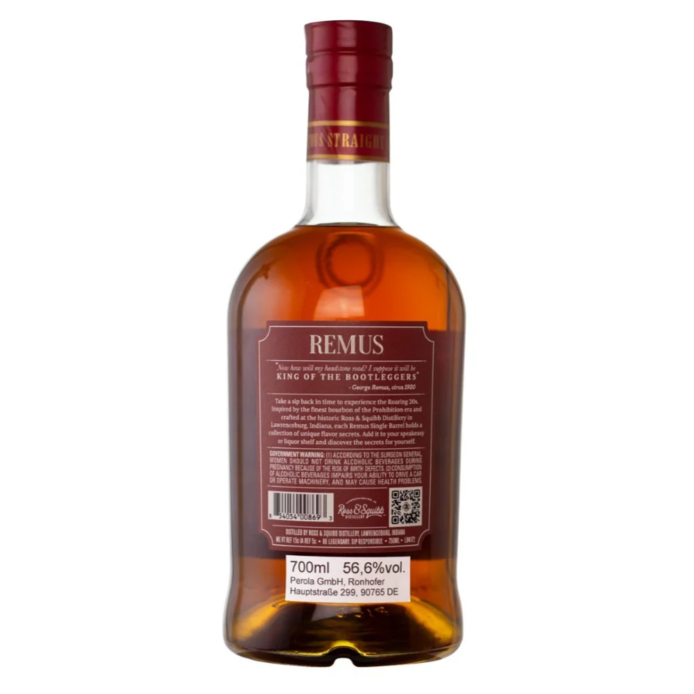Remus Straight Bourbon Whisky Single Barrel 2023 Selected by Perola 56,6% 0,7l - Image 2