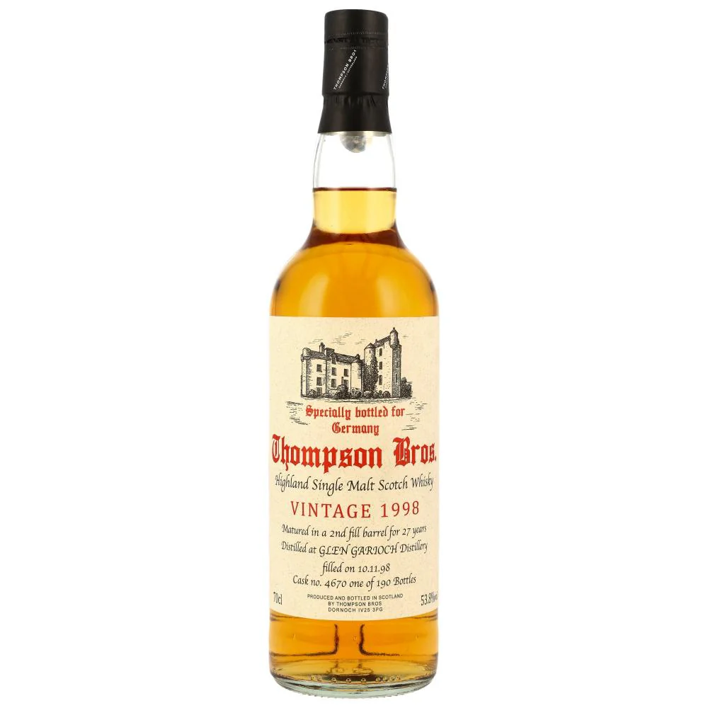 Glen Garioch Vintage 1998 27 Jahre Thompson Bros. 53,8% 0,7l