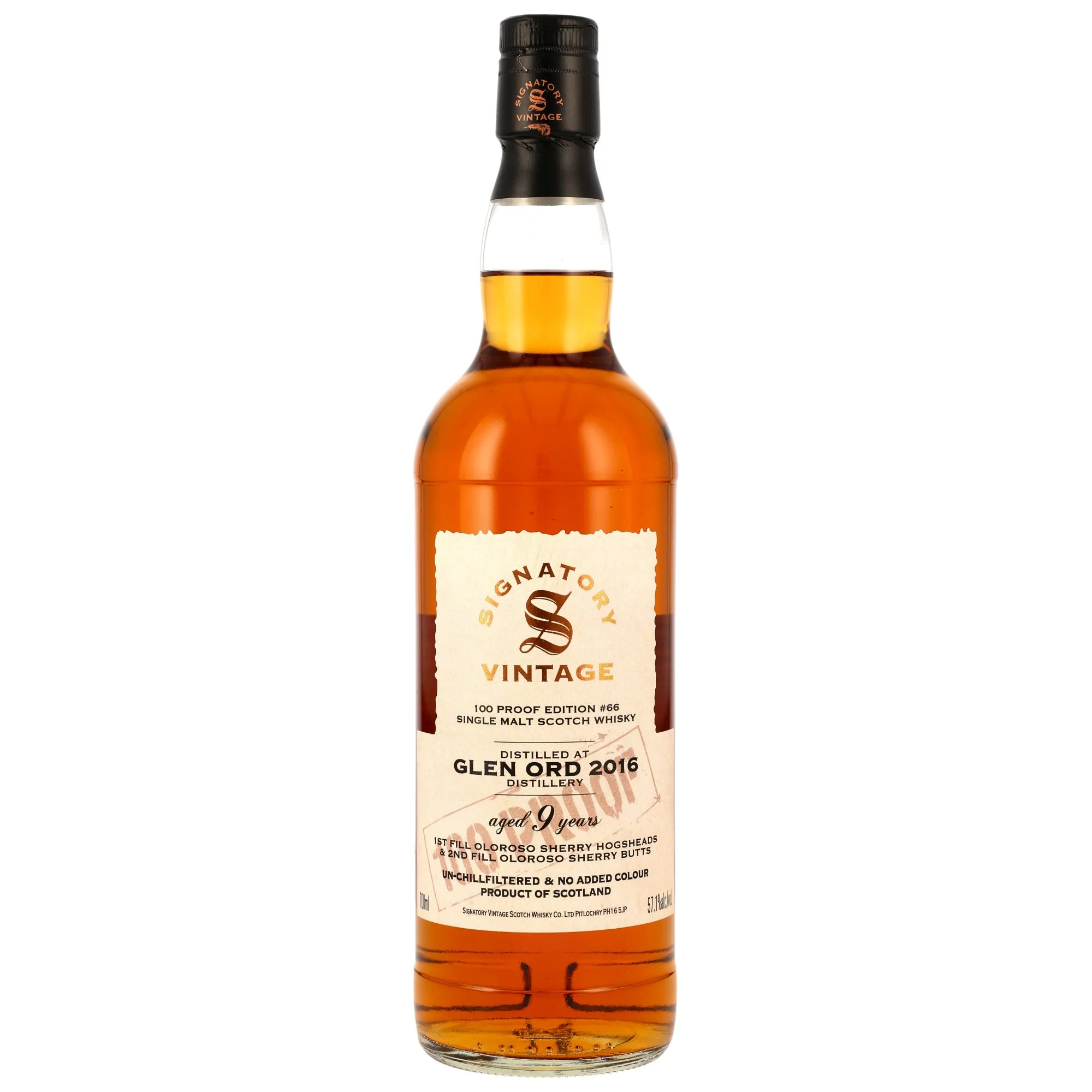 Glen Ord 9 Jahre 2016/2025 Signatory Vintage 100 Proof Edition #66 57,1% 0,7l