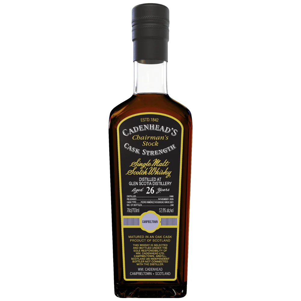 Glen Scotia 26 Jahre 1999/2025 Cadenhead's Chairman's Stock 52,8% 0,7l