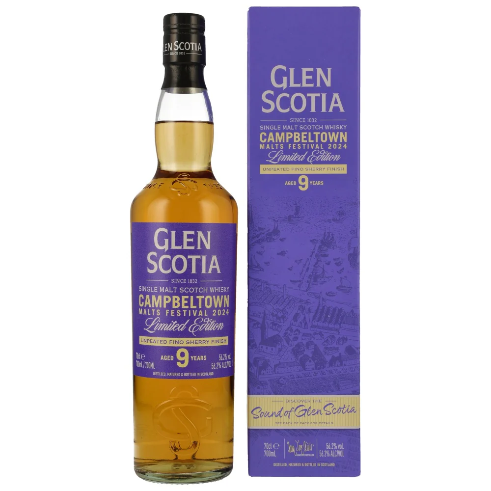 Glen Scotia 9 Jahre Campbeltown Malts Festival 2024 Fino Sherry 56,2% 0,7l