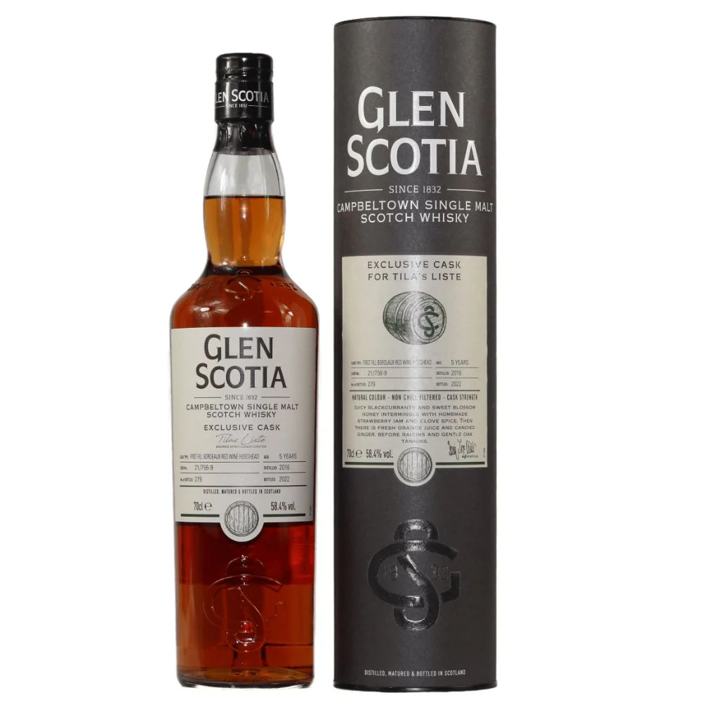 Glen Scotia Exclusive Cask Tila's Liste 2016/2022 Cask #21/756-9 58,4% 0,7l
