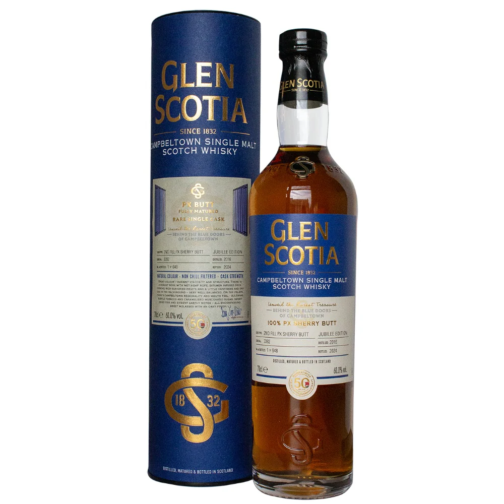 Glen Scotia Vintage 2016 Single Cask PX Sherry Butt #3392 60% 0,7l