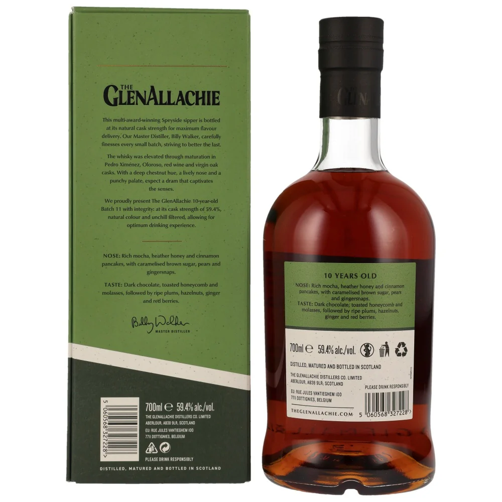 Glenallachie 10 Jahre Cask Strength Batch 11 Neues Design 59,4% 0,7l - Image 2