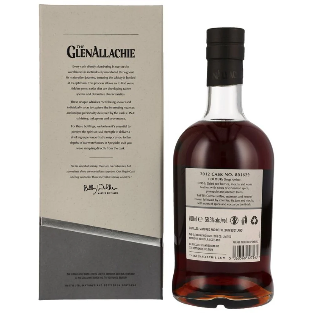 GlenAllachie 11 Jahre 2012/2024 Oloroso Puncheon Cask #801629 58,3% 0,7l - Image 2