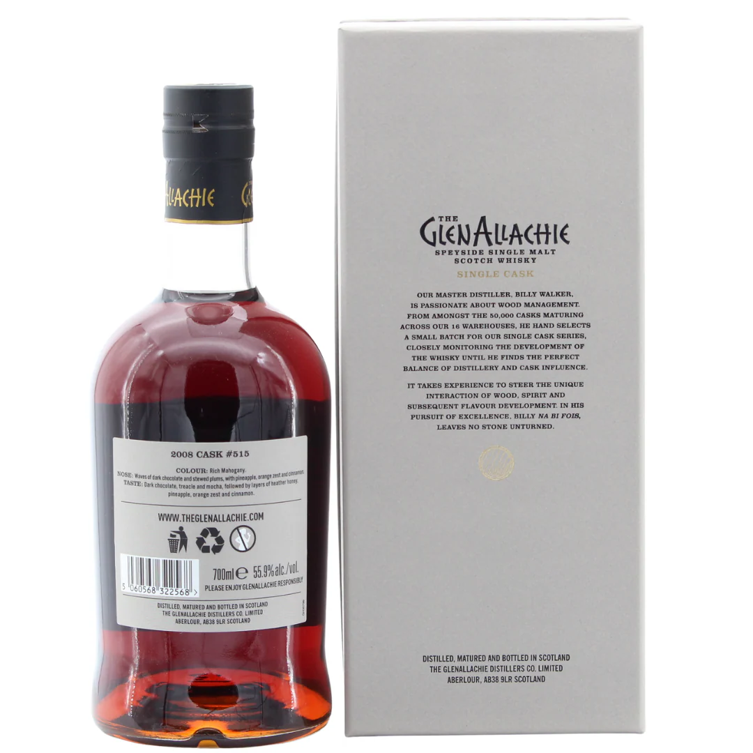 GlenAllachie 12 Jahre 2008/2020 Single Cask PX Puncheon  Cask No. 515  55,9% 0,7l - Image 2