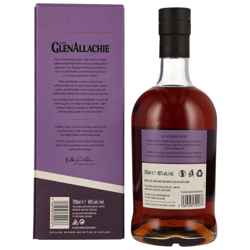 Glenallachie 12 Jahre Neues Design 46% 0,7l - Image 2
