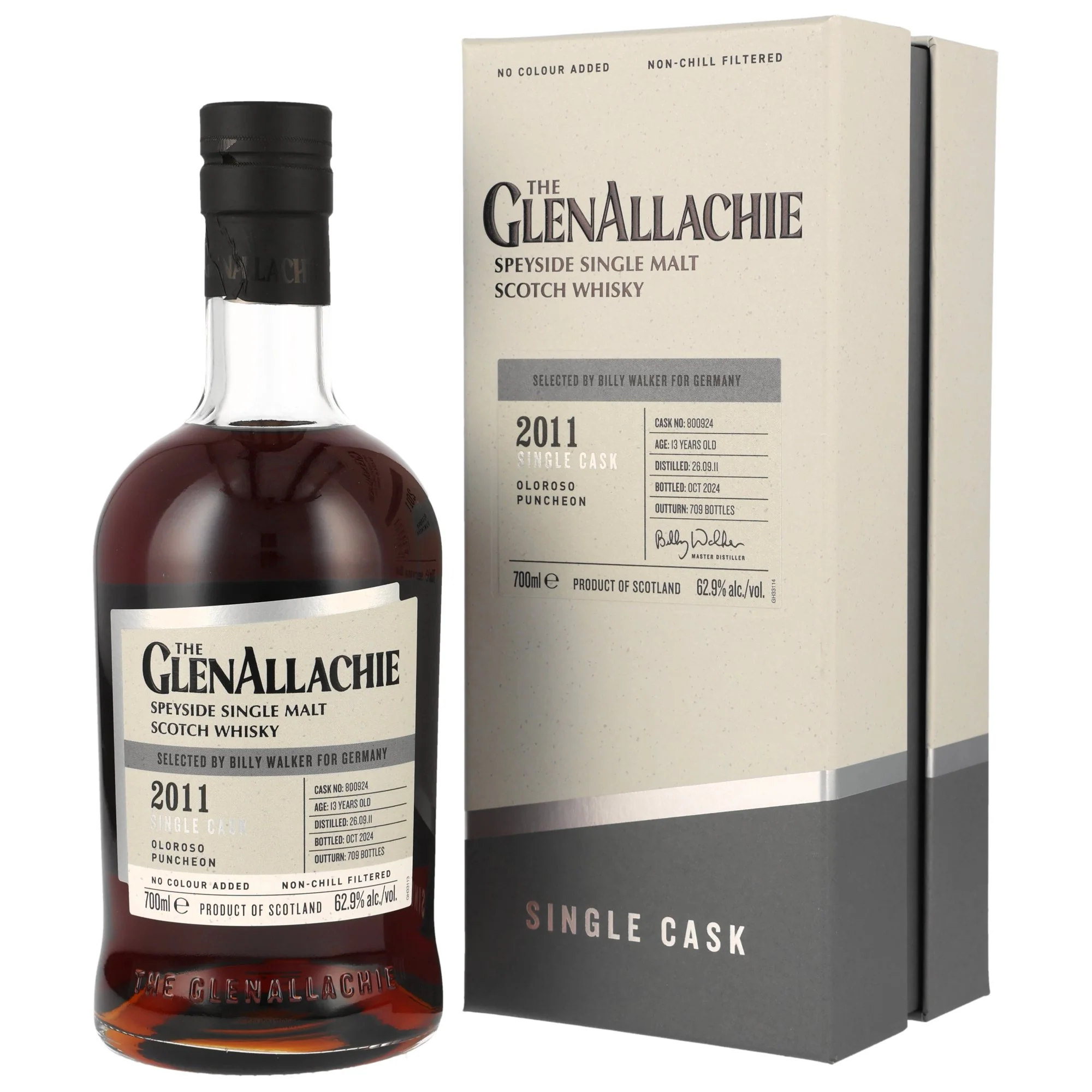 Glenallachie 13 Jahre 2011/2024 Oloroso Puncheon #800924 62,9% 0,7l